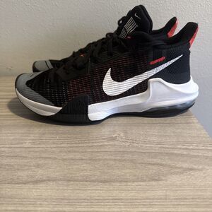 Nike Air Max Impact 3 Basketball Shoes Black Bright Crimson DC3725-009 Sz 8.5